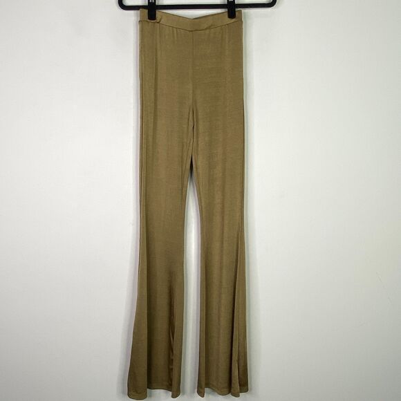 New Forever 21 Slinky High Rise Y2K Flare Pull On Pants Women's Size Small - Picture 8 of 8